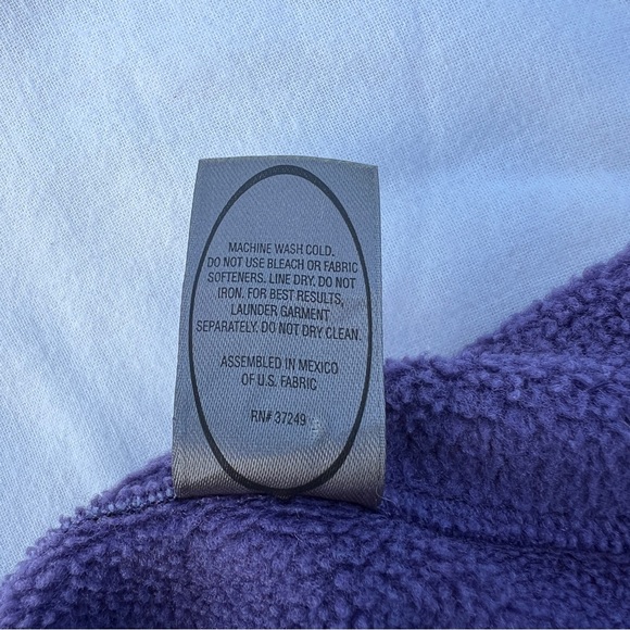 REI Polartec Power Stretch Purple Fleece Zip Up Vest, M - Picture 11 of 15